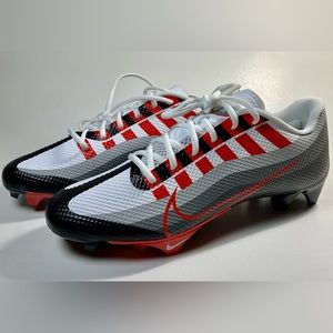 Nike Vapor Edge Speed 360 Team Red Black Cleats Brand New